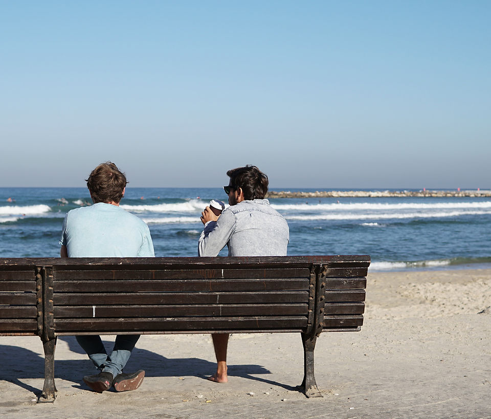 Koffie op het strand